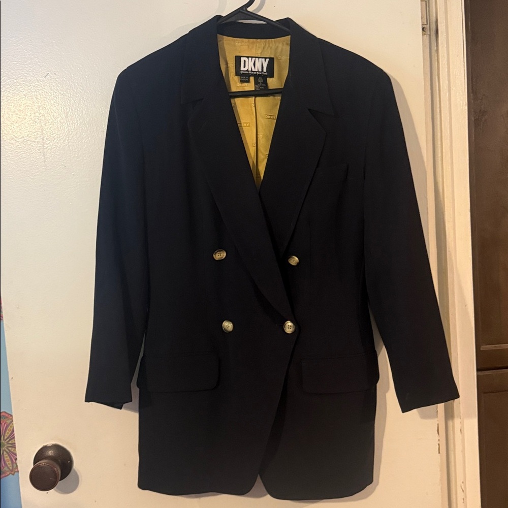 DKNY Gold Wool Garment